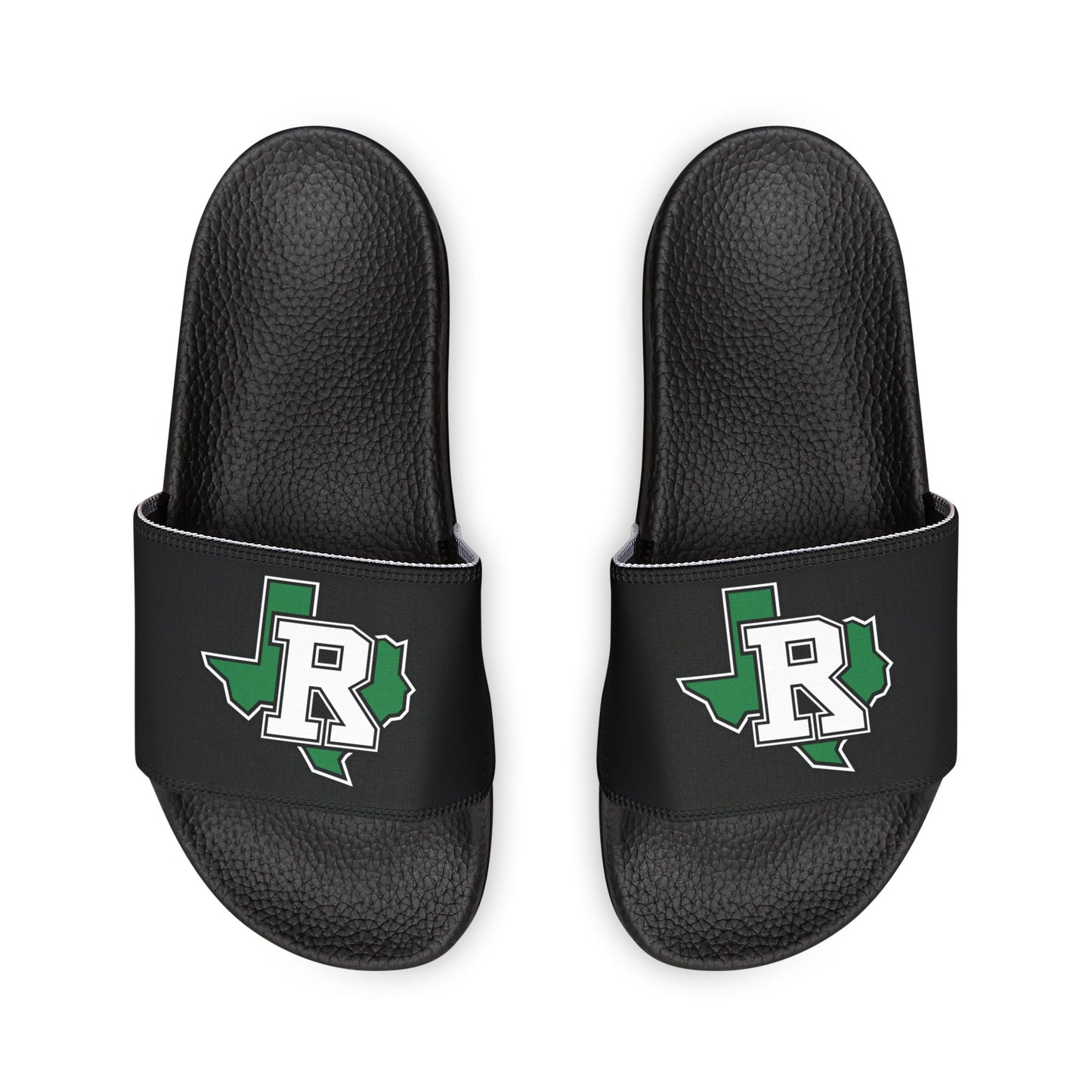 Youth Slide Sandals with Removable Strap — Black Casual Pool & Beach Footwear