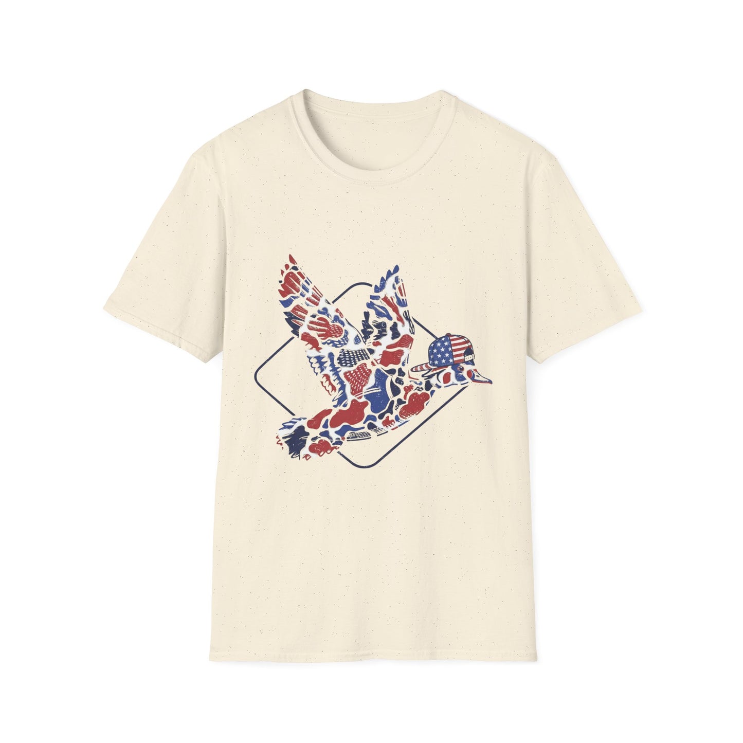 Men Patriotic Camo— American Flag Fourth of July Graphic Tee
