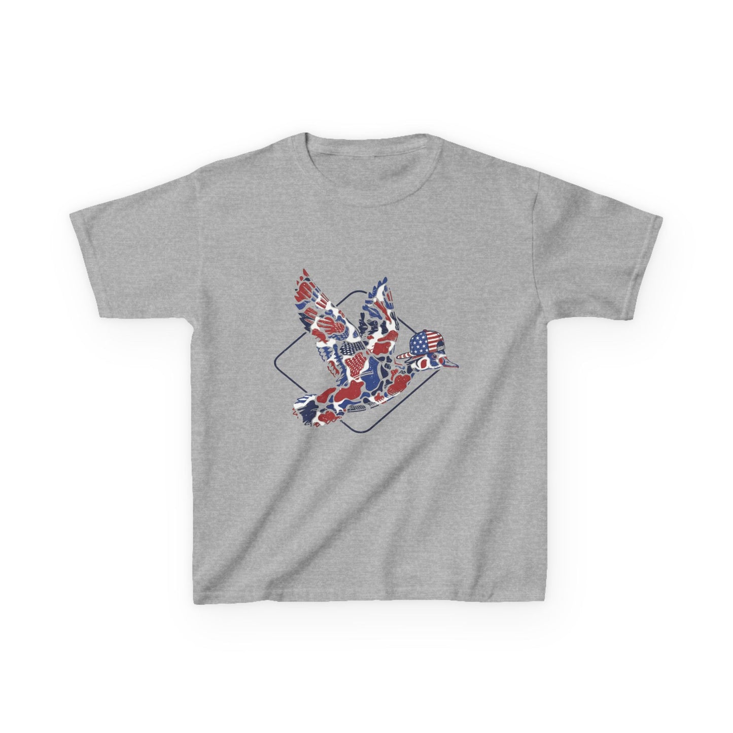 Boy Fourth of July T‑Shirt — Patriotic Bird Graphic (Red, White & Blue)