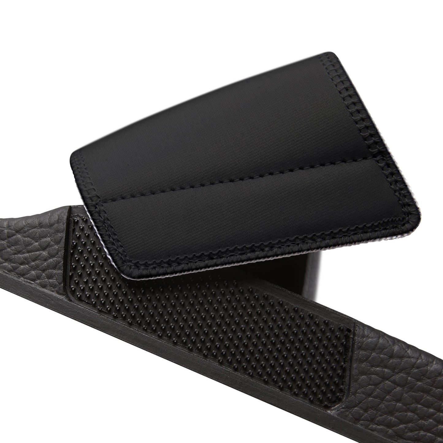 Youth Slide Sandals with Removable Strap — Black Casual Pool & Beach Footwear